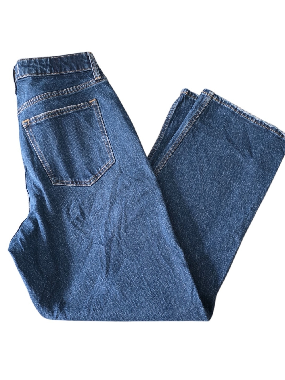 Abercrombie & Fitch Relaxed Straight-Leg Denim Jeans - Blue